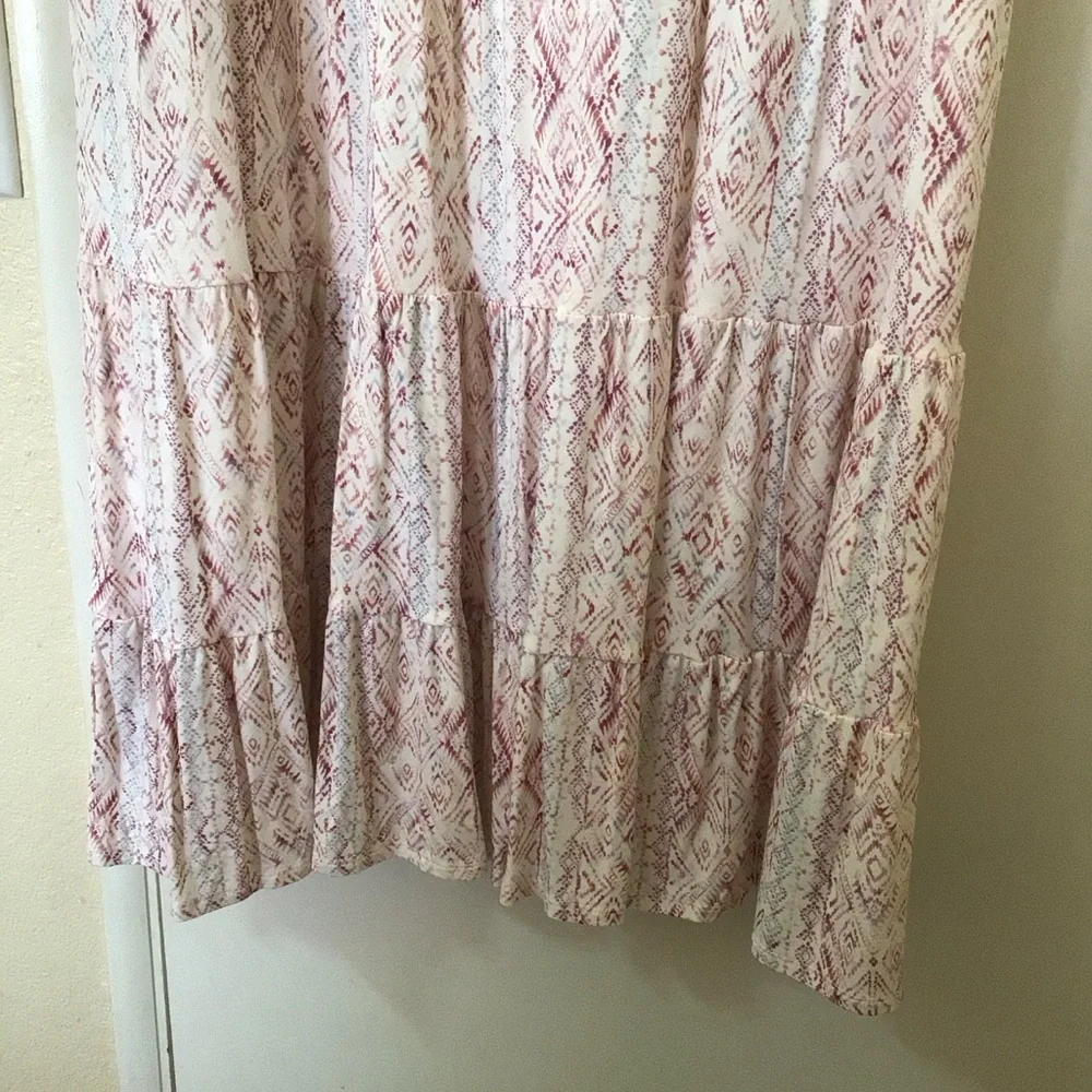 Torrid Womens Summer Dress Plus Size 2X Pink/Ivory Ruffle Cottagecore Boho NWOT - Picture 6 of 9
